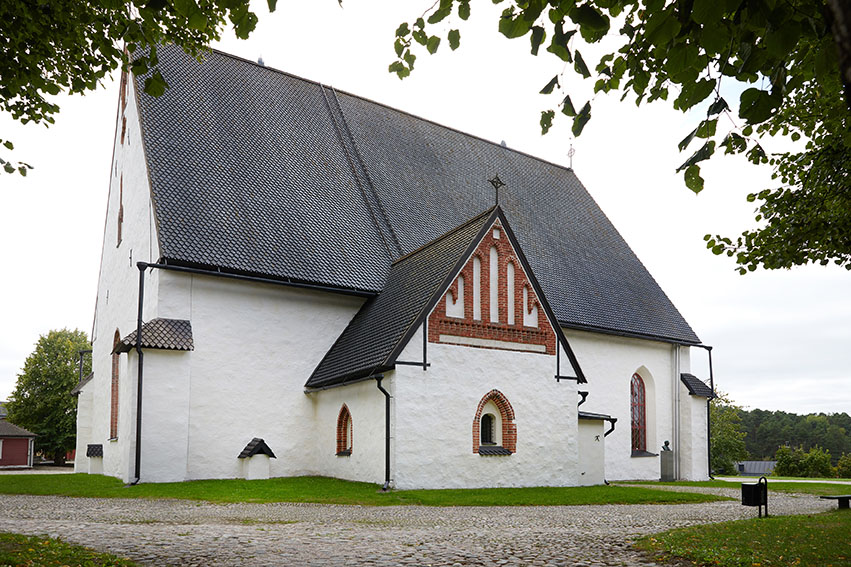 Porvoo main cathedral facade.